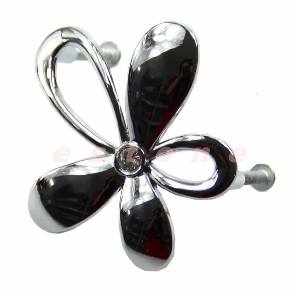 5 шт./лот Цветочная стеклянная дверная ручка ящик шкаф кухонный L15|Ручки шкафа| |