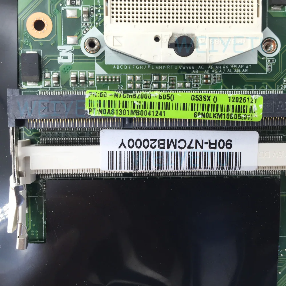 Совершенно новая материнская плата G53SX GTX 460M Для ASUS VX7 VX7S для ноутбука 4 слота RAM REV 2