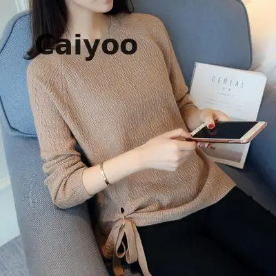 Feminino Real Jumper 2018 Autumn Winter New Knitted Sweater Female Head Section Short Sleeves Loose Korean Earl | Женская одежда