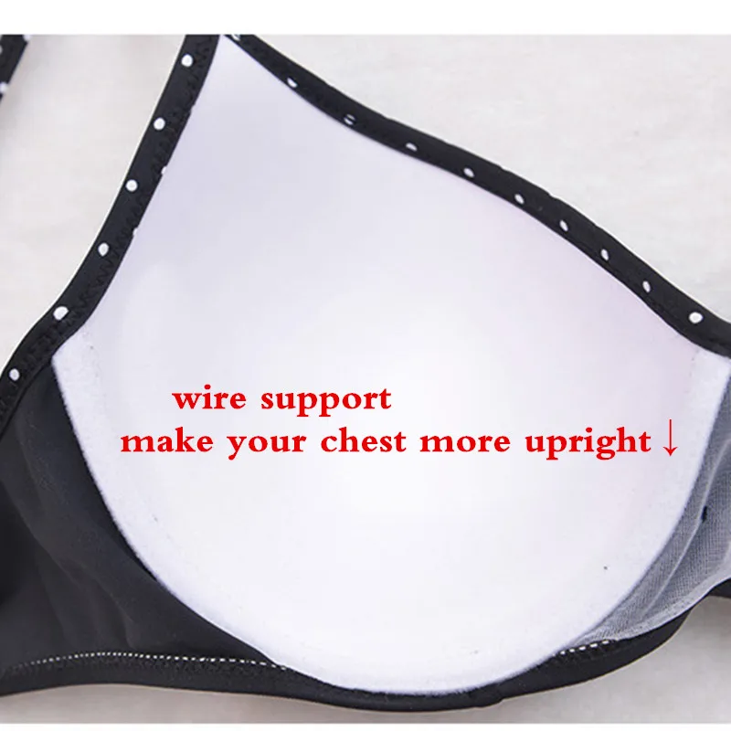 2017 Plus Size Bikini Set Brazilian Bathing Suit Push Up Large Cup Women Swimwear Sexy High Waist Big Spot Swimsuit|swimsuit plus|swimsuit big