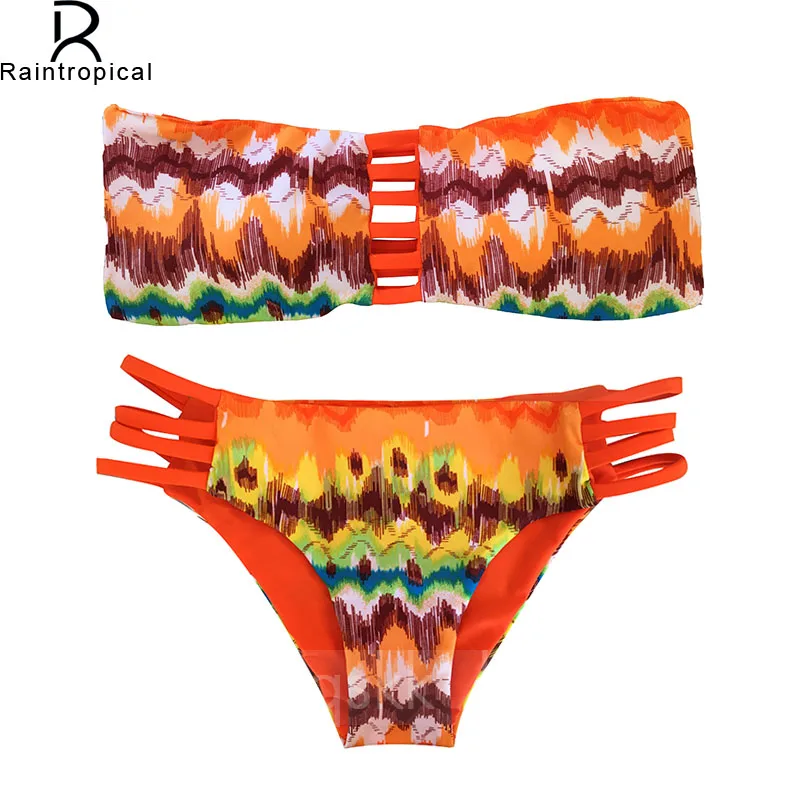 Сексуальный бандо Бикини 2019 бразильские двусторонние бикини женский купальник