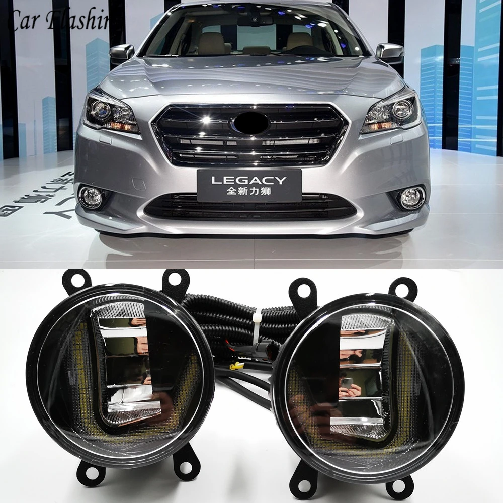 3 в 1 функции авто светодиодный свет для Subaru Legacy GT 2013 2016 DRL Дневной светильник