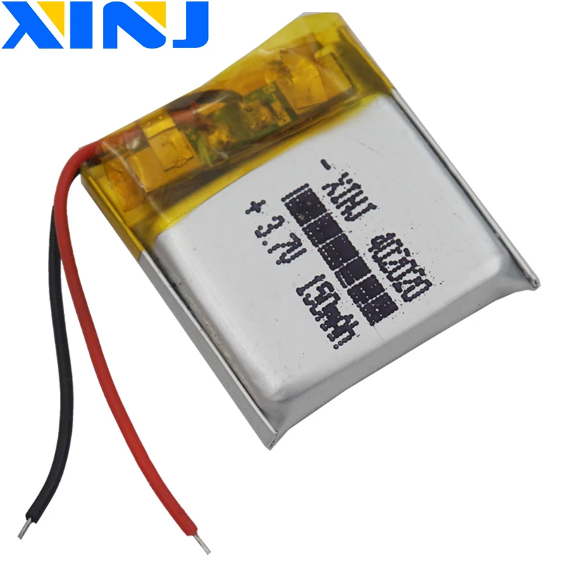 XINJ 2 шт. 3 7 V 150mAh литий полимерный Батарея JST PH 1 0/1 25/1 5/2 0/2 54 мм 402020 для GPS стерео