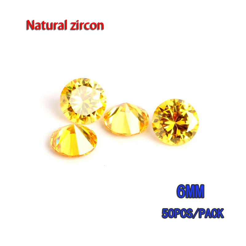 Циркон 6 мм 50 шт. высокая имитация циркония с заостренным дном стразы для