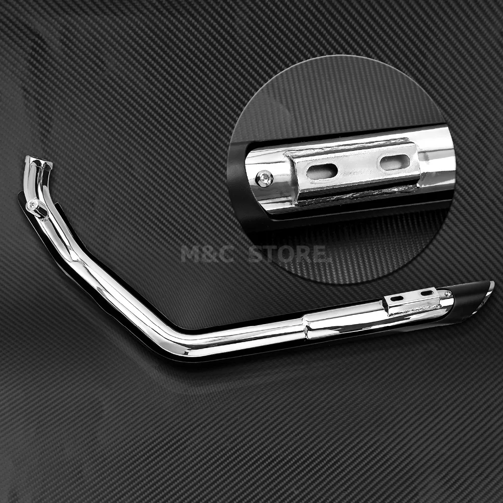 MACTIONS Мотоцикл черный выхлоп короткие снимки трубы глушителя для Harley спортивный