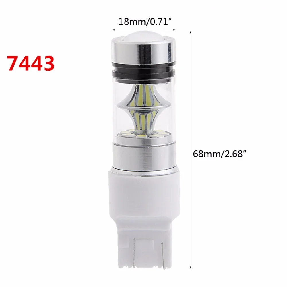 1 шт. P13W/7443/H16 /H15 /3157 Socket 100 Вт 2323 SMD СВЕТОДИОДНЫЙ Автомобильный противотуманный