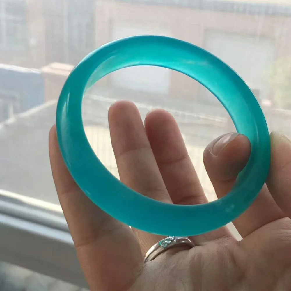 

Подлинные натуральные ледяные амазонитовые камни, модные женские браслеты с подвесками, внутренний диаметр 55 мм