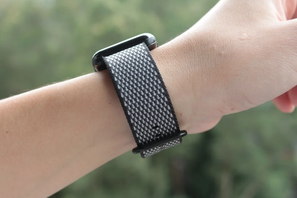 URVOI ремешок для Apple Watch series 5 4 3 2 1 тканая нейлоновая ткань-как на ощупь ремешок для iWatch new pride edition Классическая пряжка