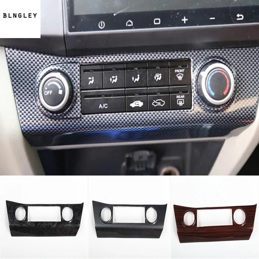 1 шт. ABS углеродное волокно зерна или деревянное зерно контроль кондиционера pandel украшение покрытие для 2012-2015 HONDA CIVIC MK9 MK9.5