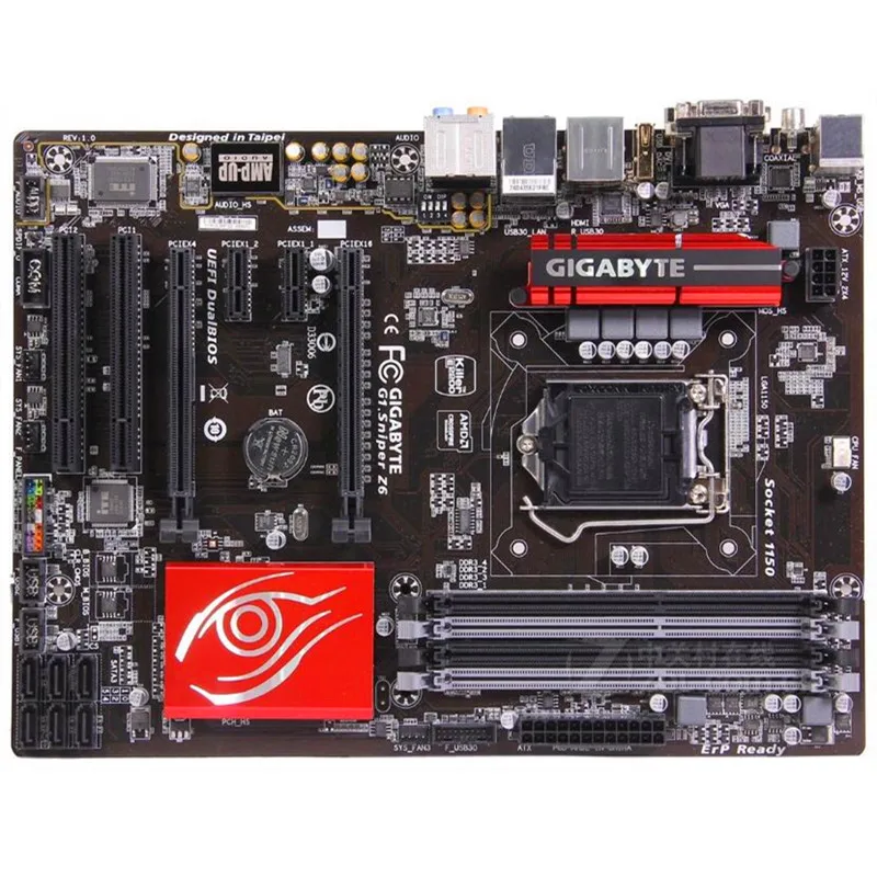 Для Gigabyte GA G1.Sniper Z6 оригинальная б/у рабочего стола материнской платы Z97 LGA 1150 i3 i5 i7