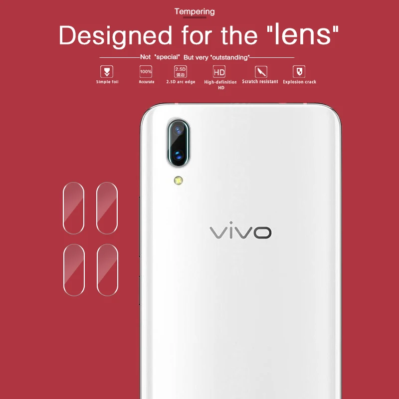 Ультра-тонкая задняя Камера объектив из закаленного Стекло пленка для Vivo X20plus