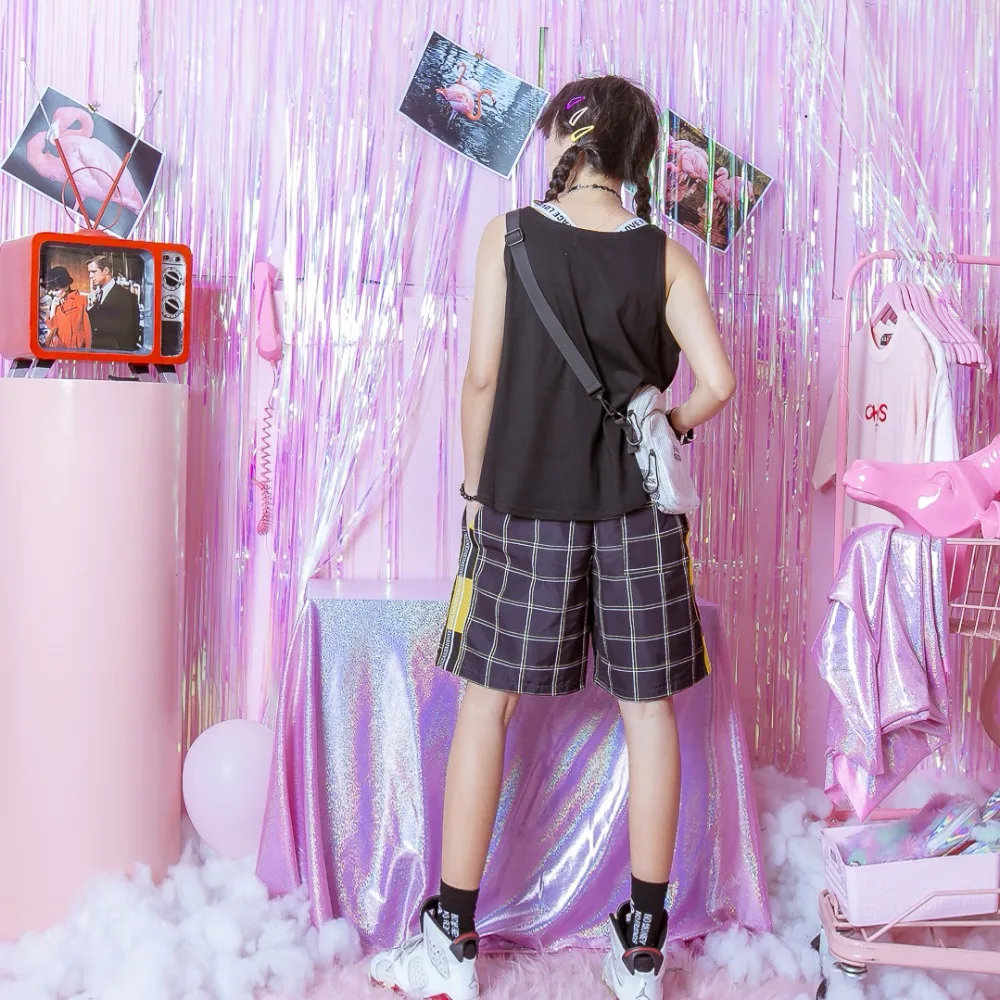 Custom Street Harajuku большой с рисунком улыбающегося вскоре после короткого любителей