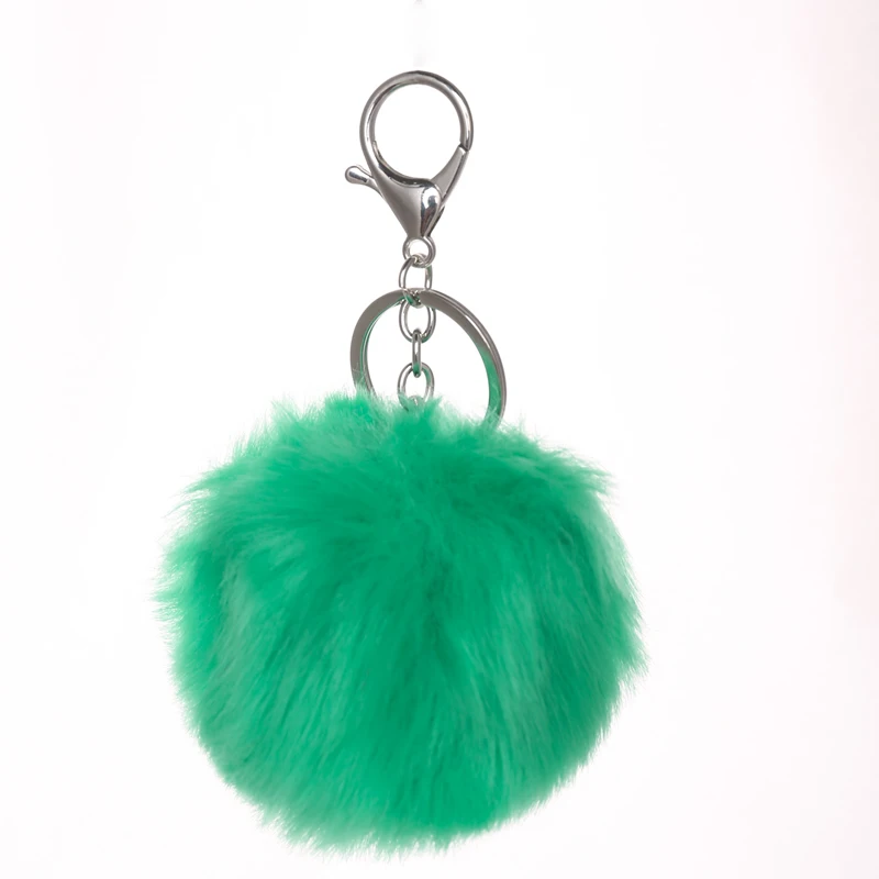 Брелок для ключей помпоны брелки из искусственного кроличьего меха пушистые