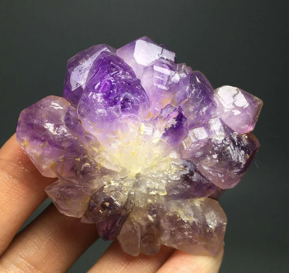 56 г сырой натуральный красивый аметист скелетный образец кристалла кварца