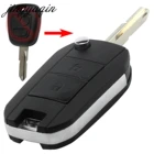 Jingyuqin модифицированный чехол для автомобильного ключа с 2 кнопками для Citroen, складной чехол для автомобильного ключа