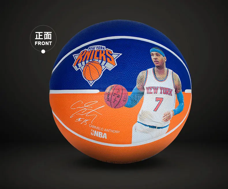 SPALDING outdoor Carmelo Anthony signature basketball official size 7 rubber men's match ball basketbol 83-341Y