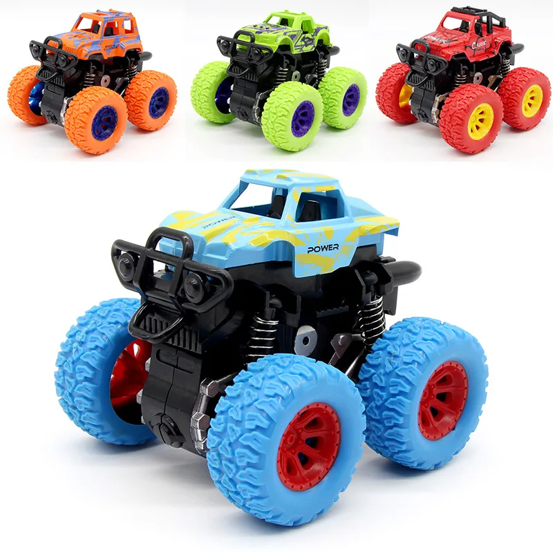 

2019 Kids Cars Toys Monster Truck Inertia SUV Friction Power Vehicles Impact Rotary Stunt Boys Super Cars Blaze Truck Children