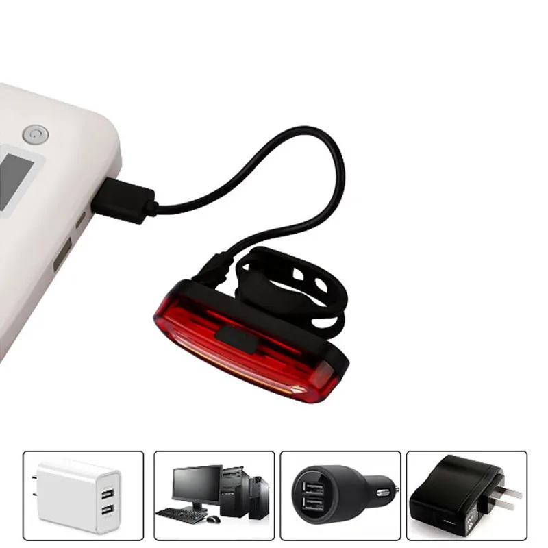 Задний светодиодный фонарь Wind Talk для велосипеда 4 цвета Usb аккумуляторный 120 люмен