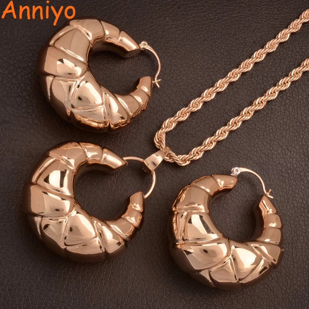 Anniyo нигерийские серьги для невесты подвески ювелирные наборы африканских