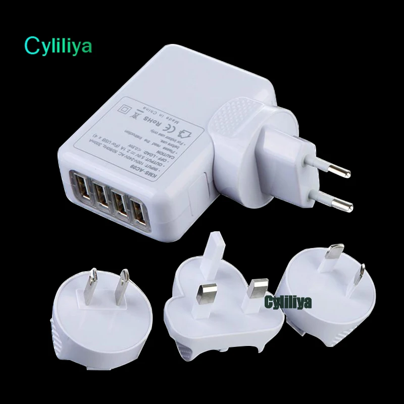 Сетевое зарядное устройство с 4 USB портами 2 1 А 10 Вт 20 шт.|charger power adapter|usb wall charger 2.1aus