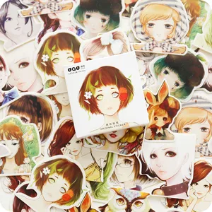 Наклейки декоративные, для девочек, 45 шт.кор., дневник в стиле Скрапбукинг