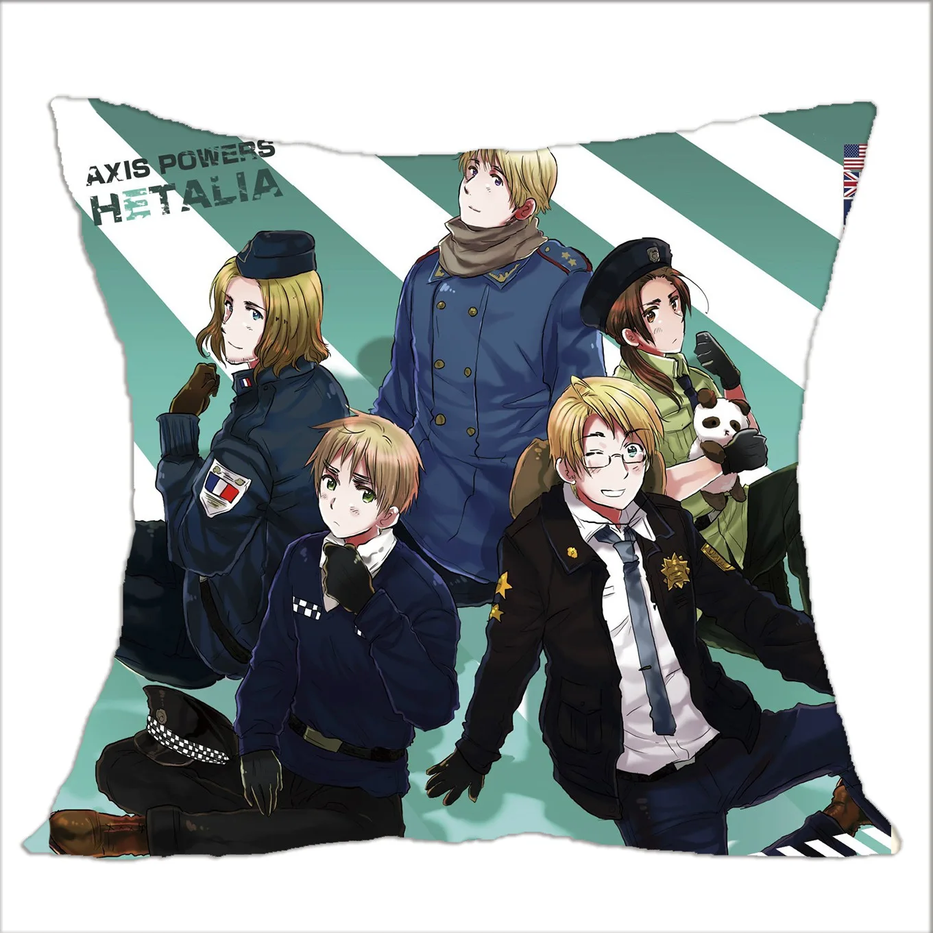 Аниме цельная квадратная наволочка Чехлы модные японские Мультяшные фигура