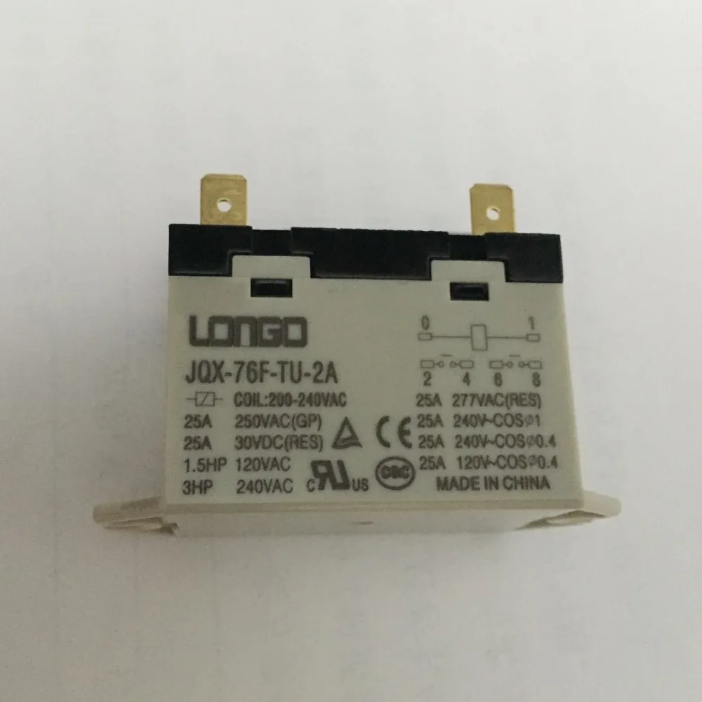 1 шт. Longo JQX 76F TU 2A 25A реле питания 24VDC/12VDC/110VDC/220VAC|Реле| |