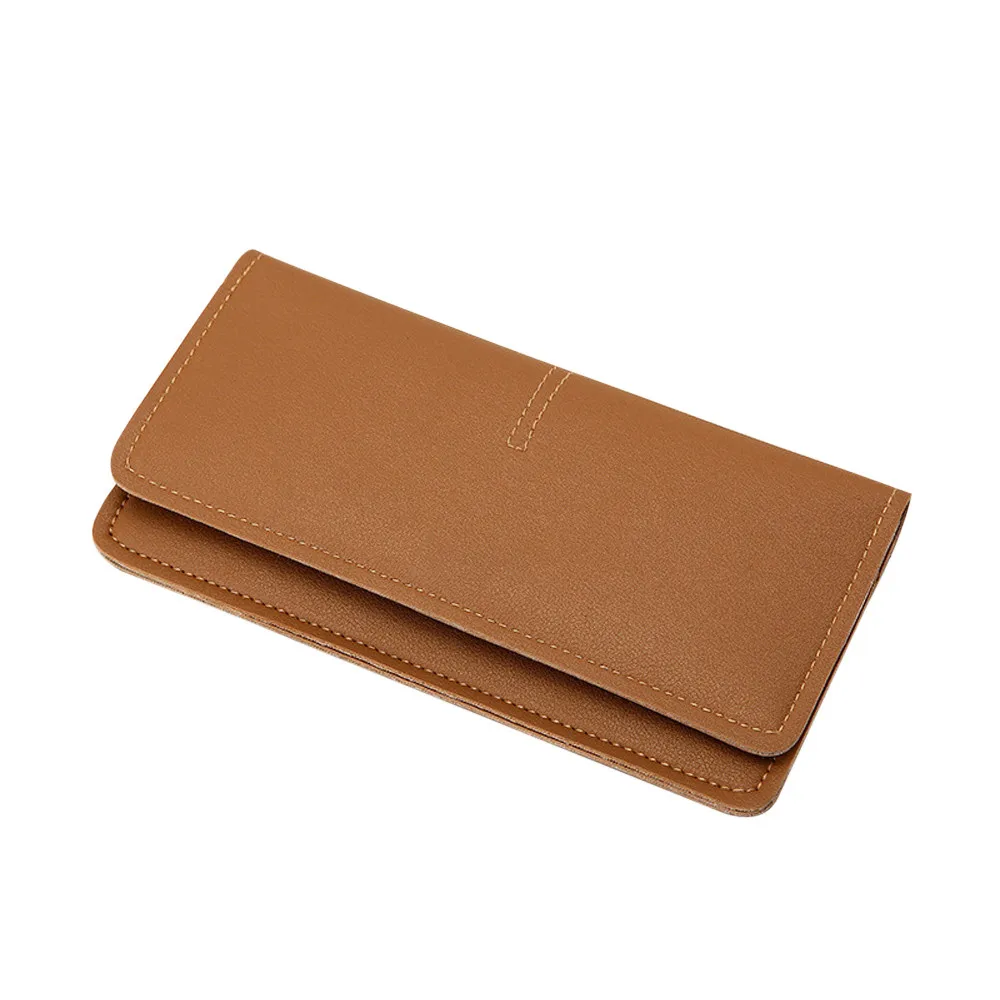 Женская модная простая сумка с замком женский длинный бумажник billfold кошелек новейший женский милый модный бумажник для женщин - Цвет: BW