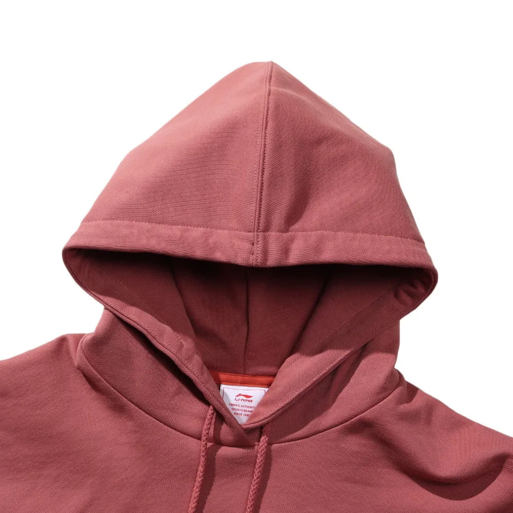 Li-Ning 2019 NYFW Women Hoodies Embroidery National Park LiNing Loose Fit 100% Cotton Sports Sweater Tops AWDP574 WWW1028 | Спорт и