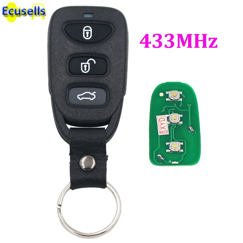 Автозапуск передатчик 3 Пуговицы Smart Remote Control Key FOB 433 мГц для Hyundai Sonata | Автомобили и