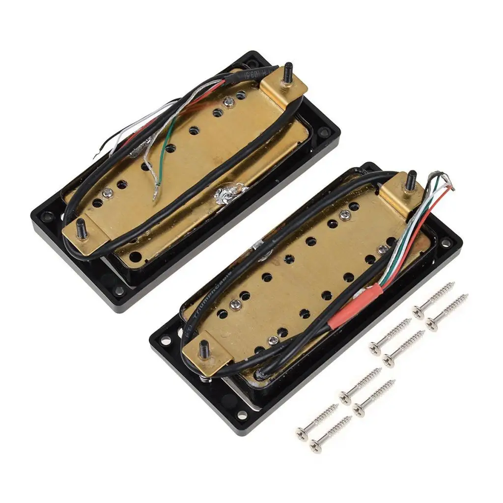 

Adjustable Pole Piece 7 String Humbucker Pickup Set Neck & Bridge Double Coil for Electric Guitar