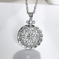 new flower crystal magnifying glasses for reading pendant necklace womens fashion magnifier long chain necklaces