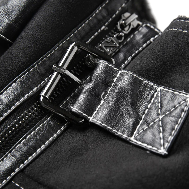 

LONMMY 5XL Fur collar jacket men casual liner velvet thicken Outerwear Streetwear windbreaker men coat2018 Winter mens overcoat