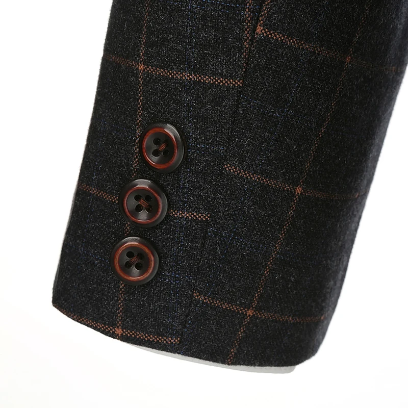 Вечерние Нарядные Костюмы для свадьбы мужские Комплект из 3-х предметов с