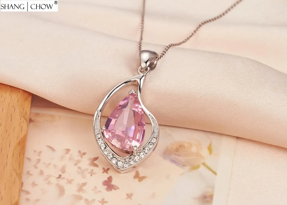 Женская подвеска P0401 из стерлингового серебра 925 пробы с розовыми кукольными