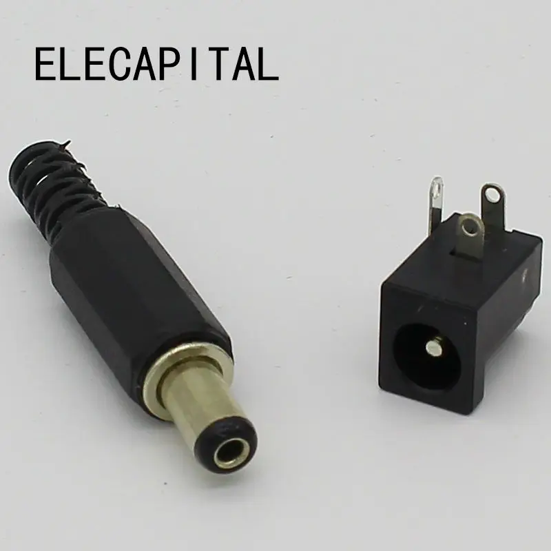 

5.5X2.1mm DC Power Female Plug Jack + Male Plug Jack Socket Adapter