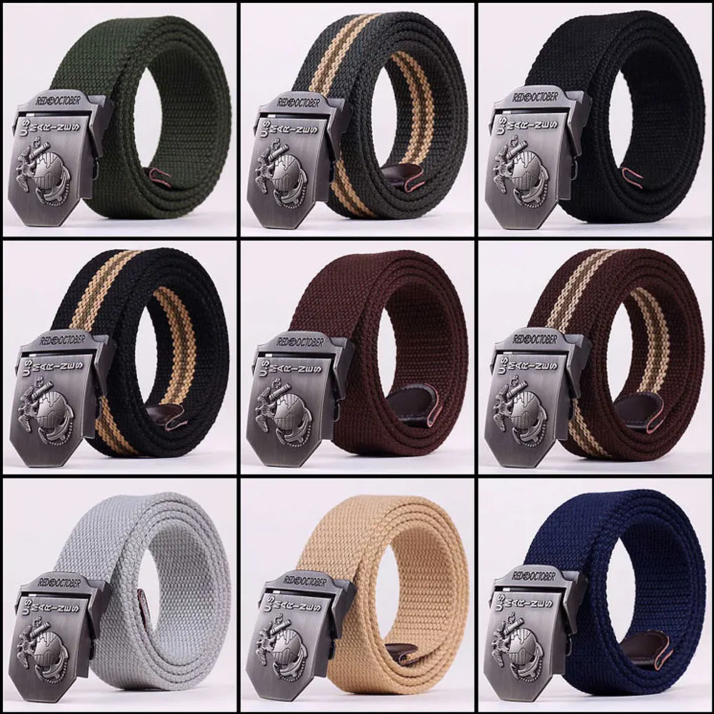 Новый высококачественный утолщенный холщовый военный ремень King Cobra армейский