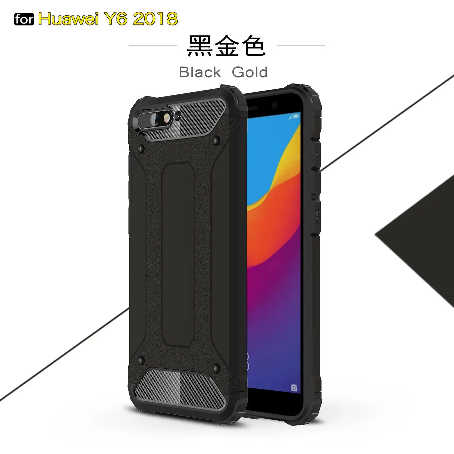 Для huawei Y6 2018/Y6 Prime 2018/Honor 7A/Honor 7A Pro Гибридный Прочная Броня Защитный чехол Крышка |