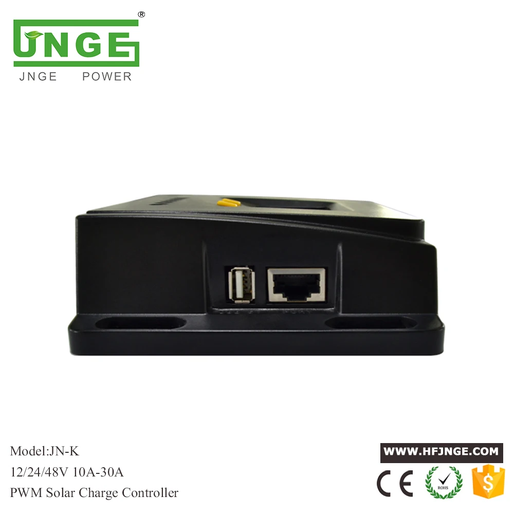 Контроллер заряда JNGE Power PWM 12 В 24 в 48 автоматический ЖК регулятор зарядного