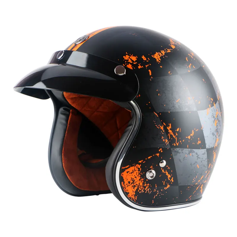 TORC moto rcycle шлем винтажный с открытым лицом мото rbike moto cross jet Ретро персонализированный шлем capacete moto брендовый шлем - Цвет: Victory