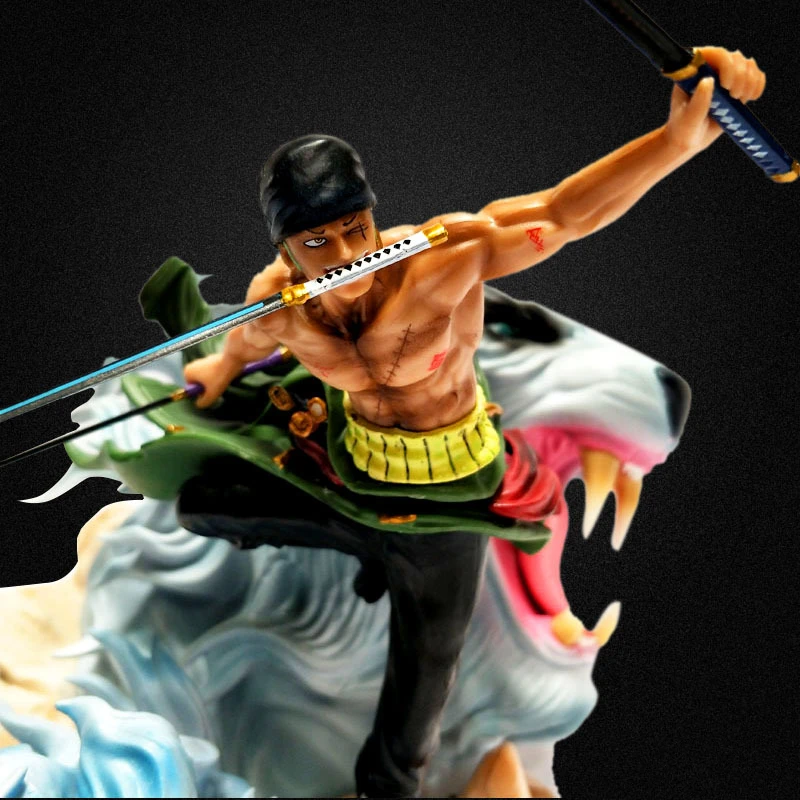 Аниме One Piece Roronoa Zoro Gokutora охотничий Ver. GK ПВХ Фигурка Статуя Коллекционная модель