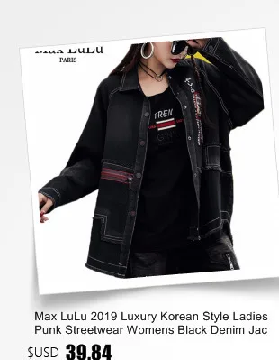 Max LuLu Осенняя мода корейский стиль дамы панк уличная женская черная кожаная Лоскутная куртка на молнии Винтаж Водолазка пальто