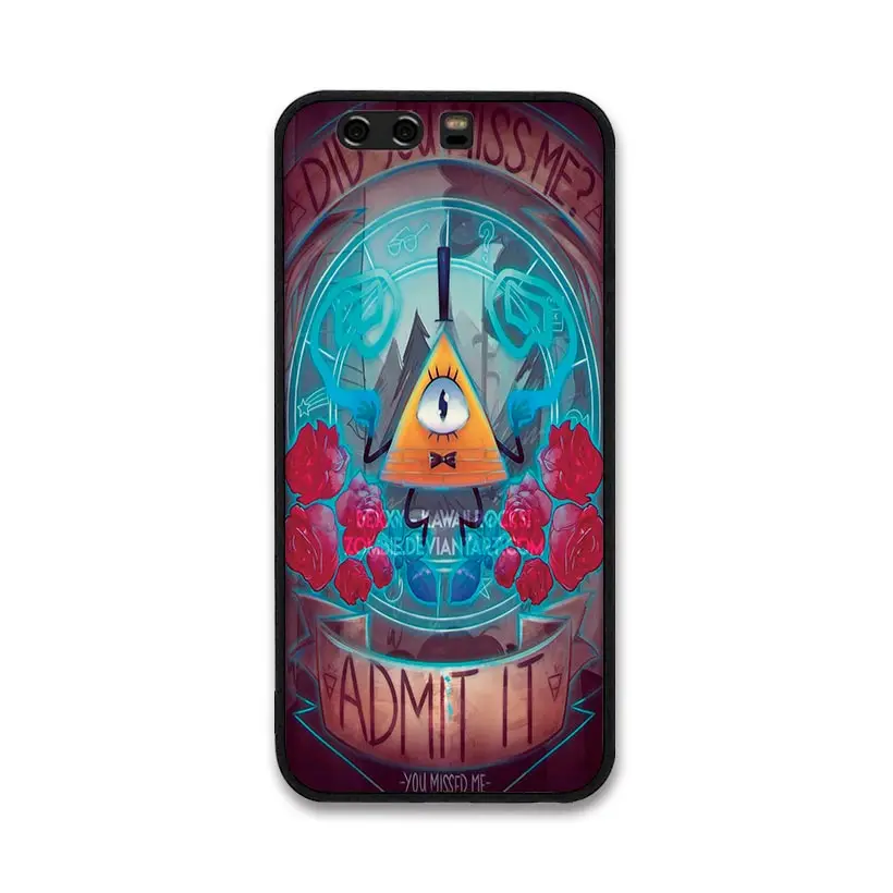 Cute Gravity Falls Bill Cipher shell For HUAWEI P10 lite P20 P30 nova 2 PLUS mate 8 9 10 20 Natural Truth Cases | Мобильные телефоны