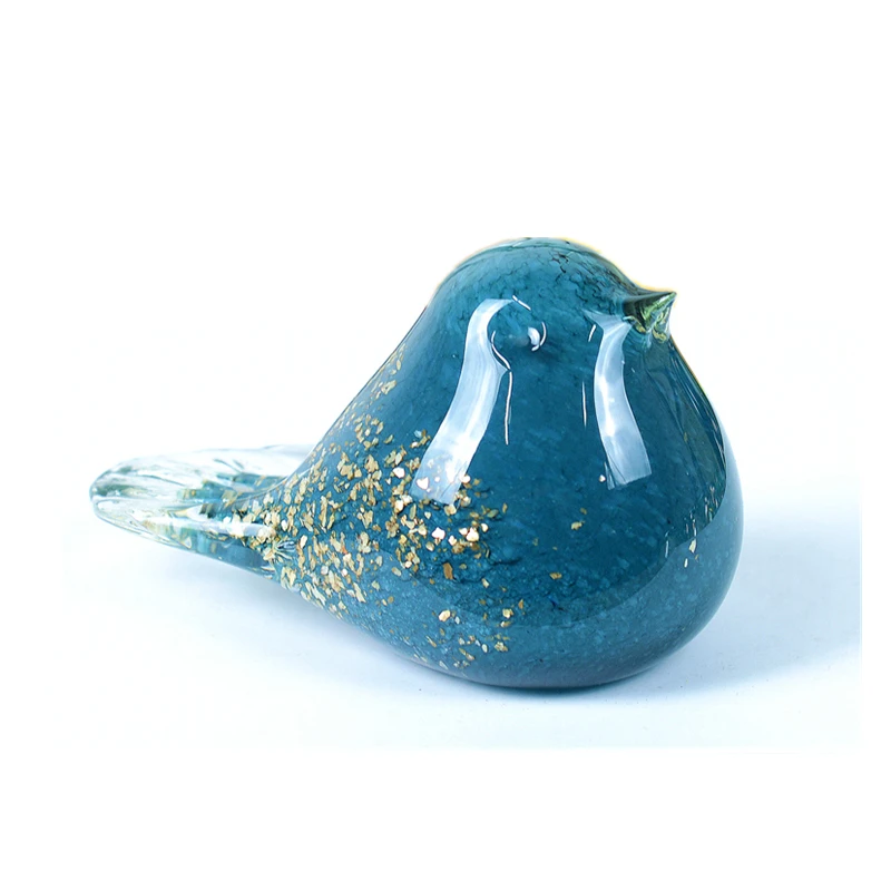 

Creative Trinkets Decoration Cute Home Desktop Shelf Town Paper Glass Bird Women Birthday Gift