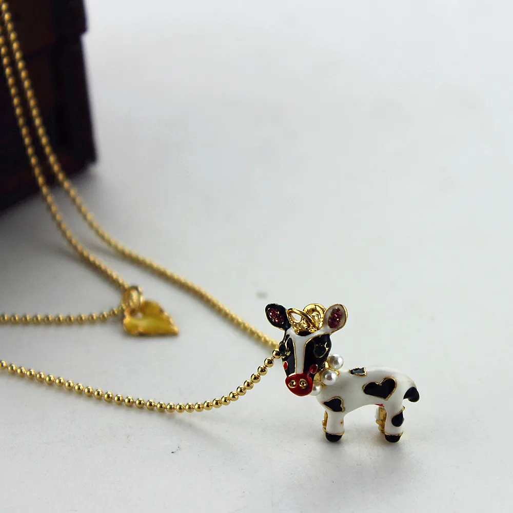 Женское 2015 BJ Новое двойное ожерелье из коровьего сплава|necklace big|cow girlcow jokes |