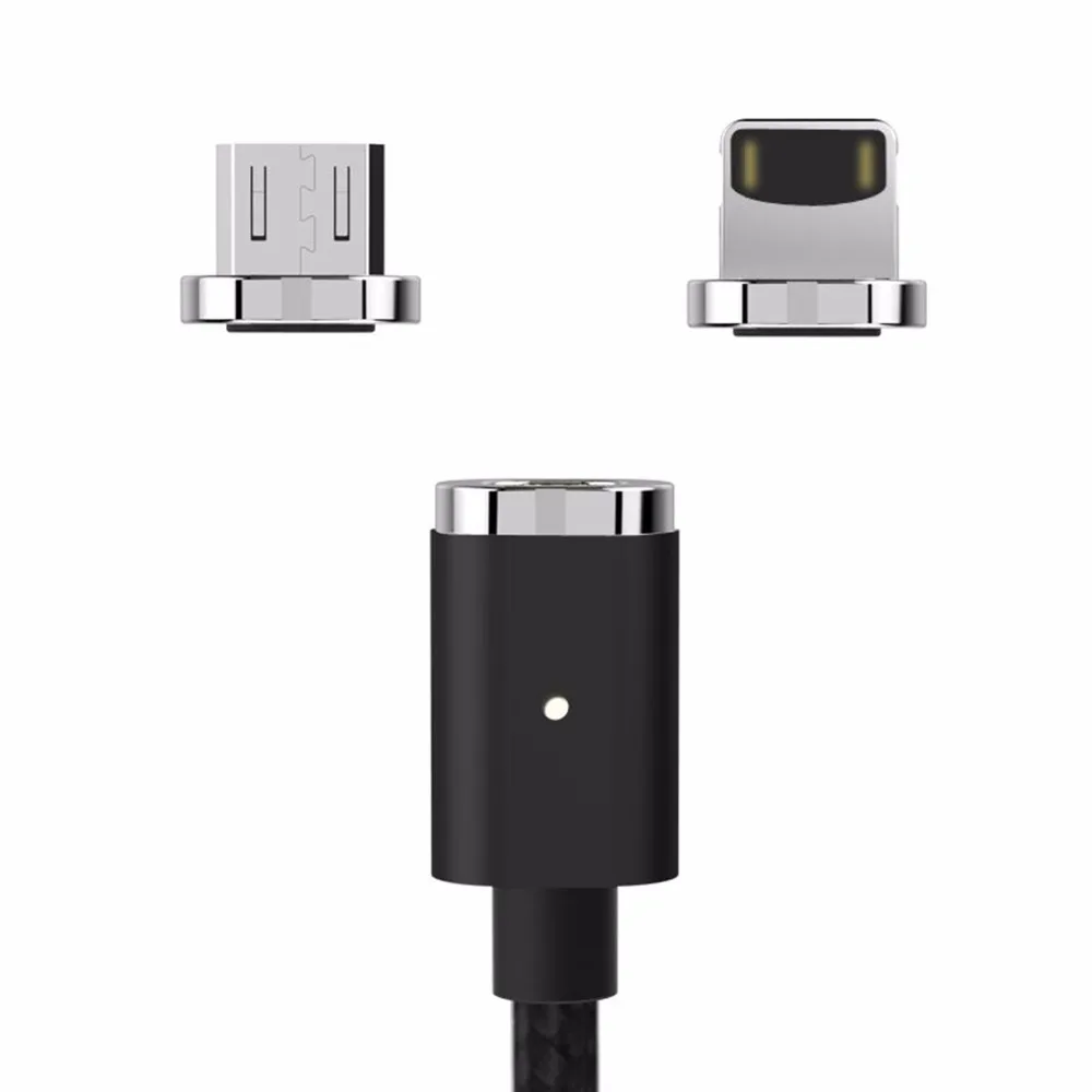 Магнитный кабель WSKEN Mini 2 USB для iPhone 5 6 7 8 Plus Samsung IOS / Micro кабели быстрой зарядки со