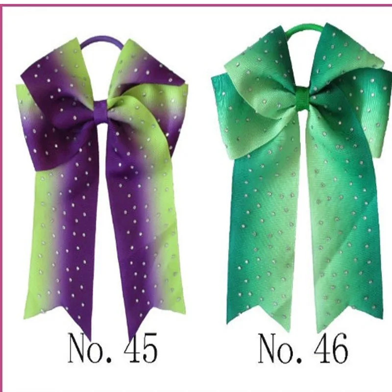 10 BLESSING Girl 5 &quotCheer Leader бант для волос резинки лента Стразы | Аксессуары одежды