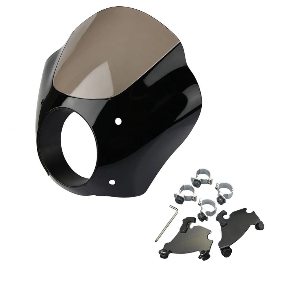 35-41 мм Memphis Shades Black Gauntlet фара обтекатель W/Блокировка запуска комплект для 1986- Harley Sportster 2006- Dyna