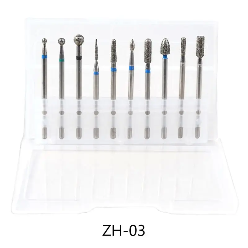 10 Pcs Nail Polishing Mill Head Alloy Brushes Ball Manicure Grinding Machine Rotary Burr Pedicure Tools | Красота и здоровье