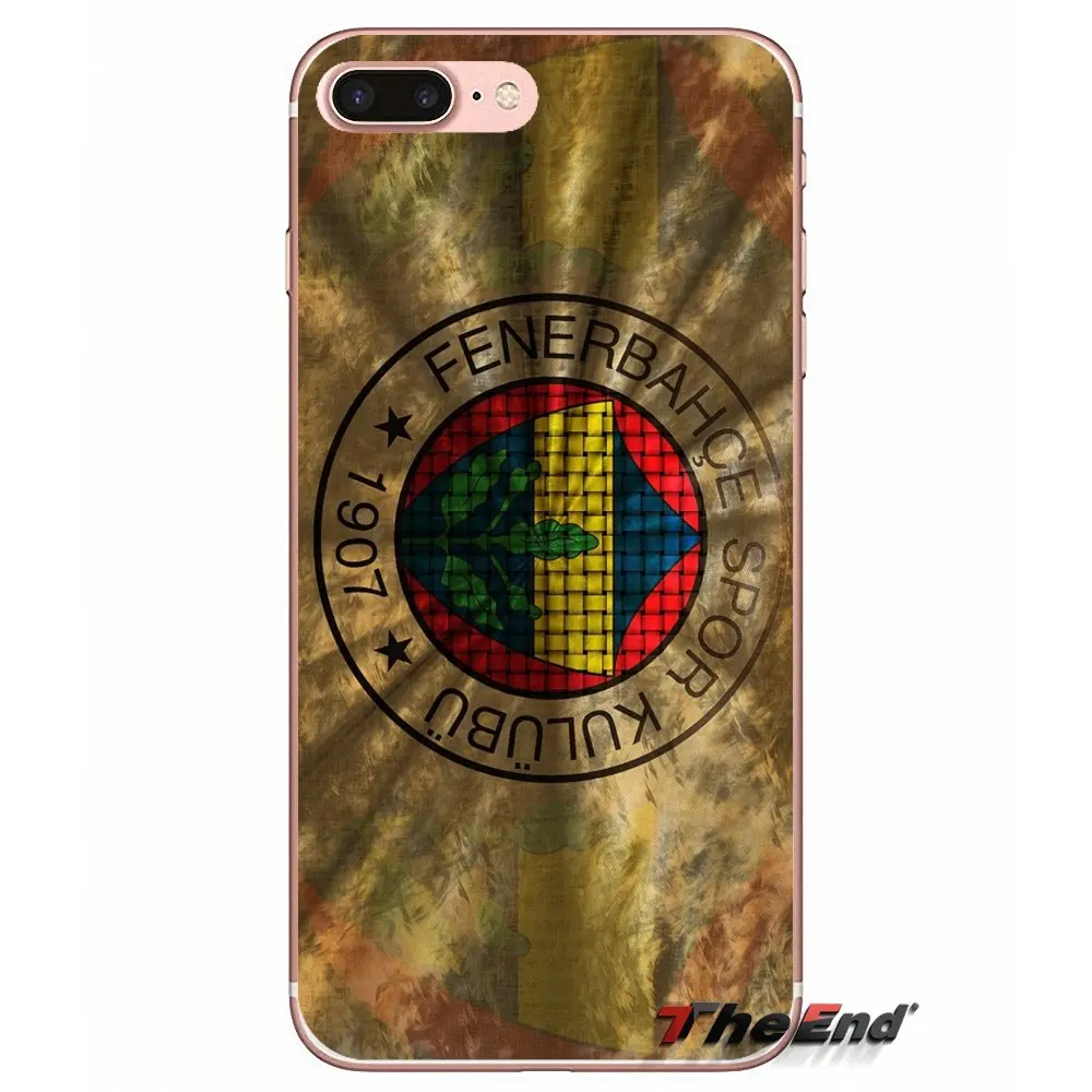 Мягкий чехол с логотипом футбольного клуба Fenerbahce для iPhone X 4 4S 5 5S 5C SE 6 6S 7 8 Plus Samsung